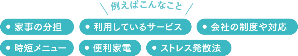 たとえばこんなこと